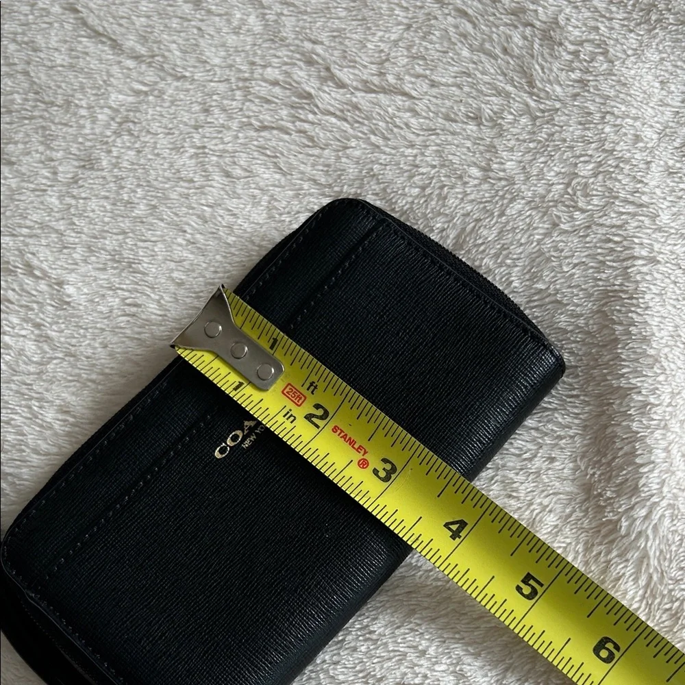Coach Black Leather Wristlet - Picture 7 of 8